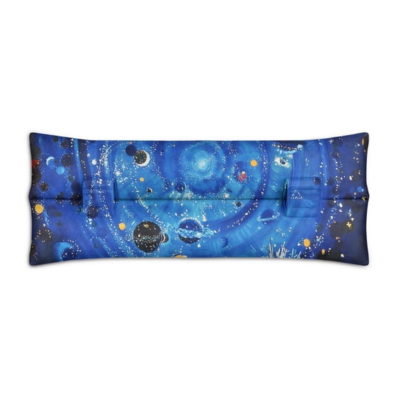 Space Geek Themed Mastectomy Seatbelt Pillow - Star Print Post Surgery Cushion