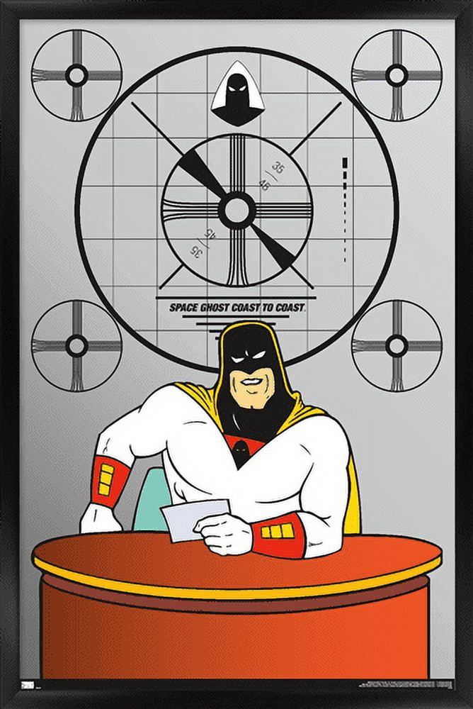 Space Ghost Coast to Coast - Desk Wall Poster, 14.725" x 22.375", Framed