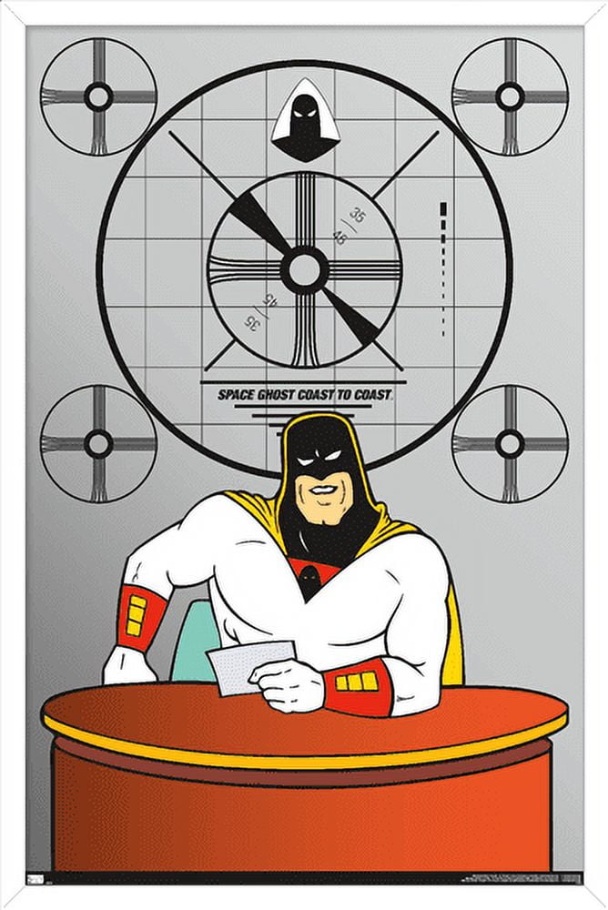 Space Ghost Coast to Coast - Desk Wall Poster, 22.375" x 34", Framed