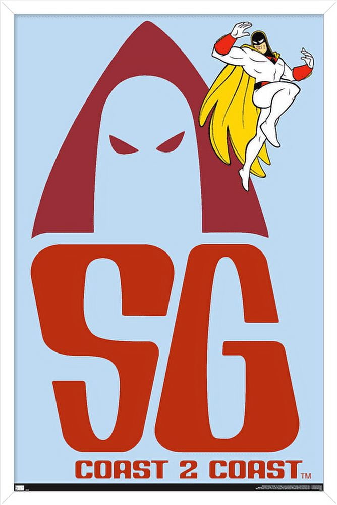 Space Ghost Coast to Coast - Logo Wall Poster, 22.375" x 34", Framed