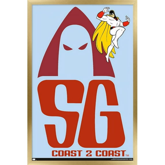 Space Ghost Coast to Coast - Logo Wall Poster, 22.375" x 34", Framed
