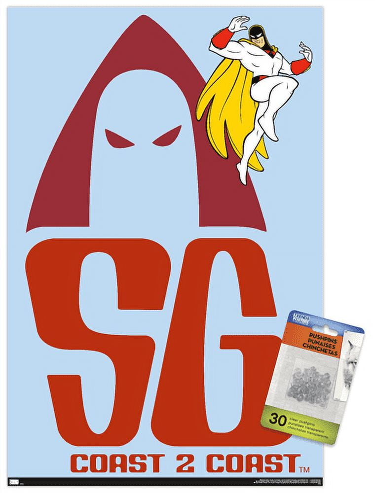 Space Ghost Coast to Coast - Logo Wall Poster with Pushpins, 14.725" x 22.375"