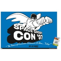 Space Ghost Coast to Coast - Space Ghost Con '97 Wall Poster with Pushpins, 22.375" x 34"
