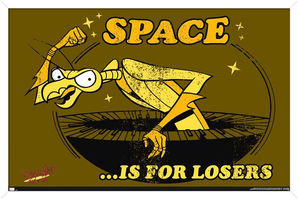 Space Ghost Coast to Coast - Space Is For Losers Wall Poster, 14.725" x 22.375", Framed