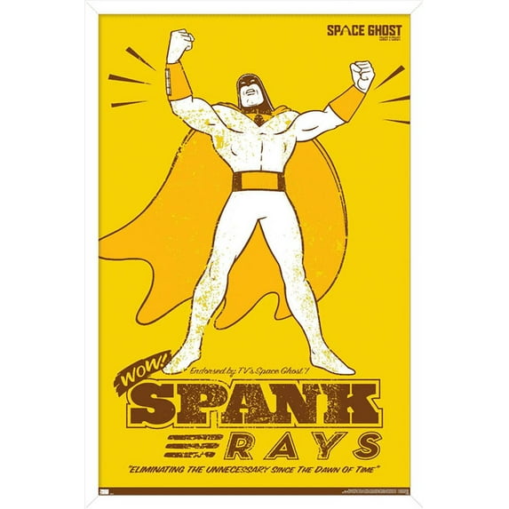 Space Ghost Coast to Coast - Spank Rays Wall Poster, 22.375" x 34", Framed