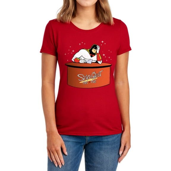 Space Ghost Great Galaxies Women's T Shirt, Red, Medium