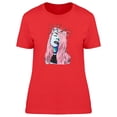 thumbnail image 1 of Space Girl Planet Wreath T-Shirt Women -Image by Shutterstock, Female Large, 1 of 2