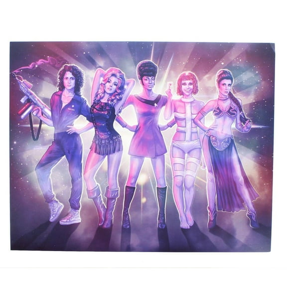 Space Girls by Tom Kennedy Art Print Nerd Block Exclusive