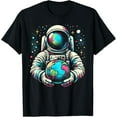 thumbnail image 1 of Space Graphic Funny Astonaut holding Space T-Shirt, 1 of 2