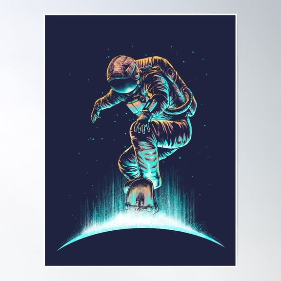 Space Grind Poster Wall Art, Modern Wall Decor, 8x12 UNFRAMED