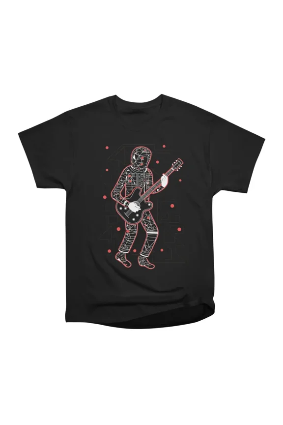 Space Guitar Blues Astronaut T-Shirt Tee Gift For Him Merch For Her Apparel For Friend