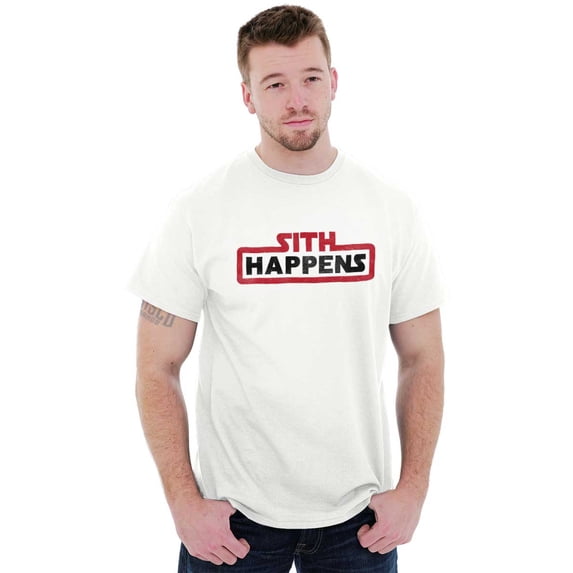 Space Happens Evil Dark Galaxy Nerd Men's Graphic T Shirt Tees Brisco Brands S