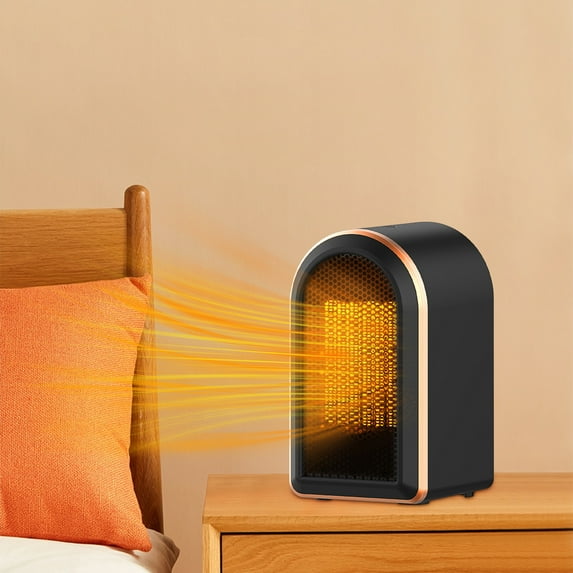 Space Heater,1200W 3S Fast Heating Space Heaters, Portable Mini Desk Ceramic Heater,Overheating Protection,Anti tipping Protection,Suitable for Offices,Garages,Homes Black