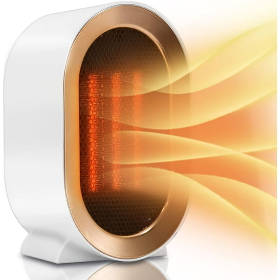 Space Heater,1200W Electric Heater for Indoor,Two-Speed Small Portable Heaters for Office Garage Home Use,Plug in Fast Quiet Heating Heaters with Adjustable,Overheating Protection,Dumping Shutdown