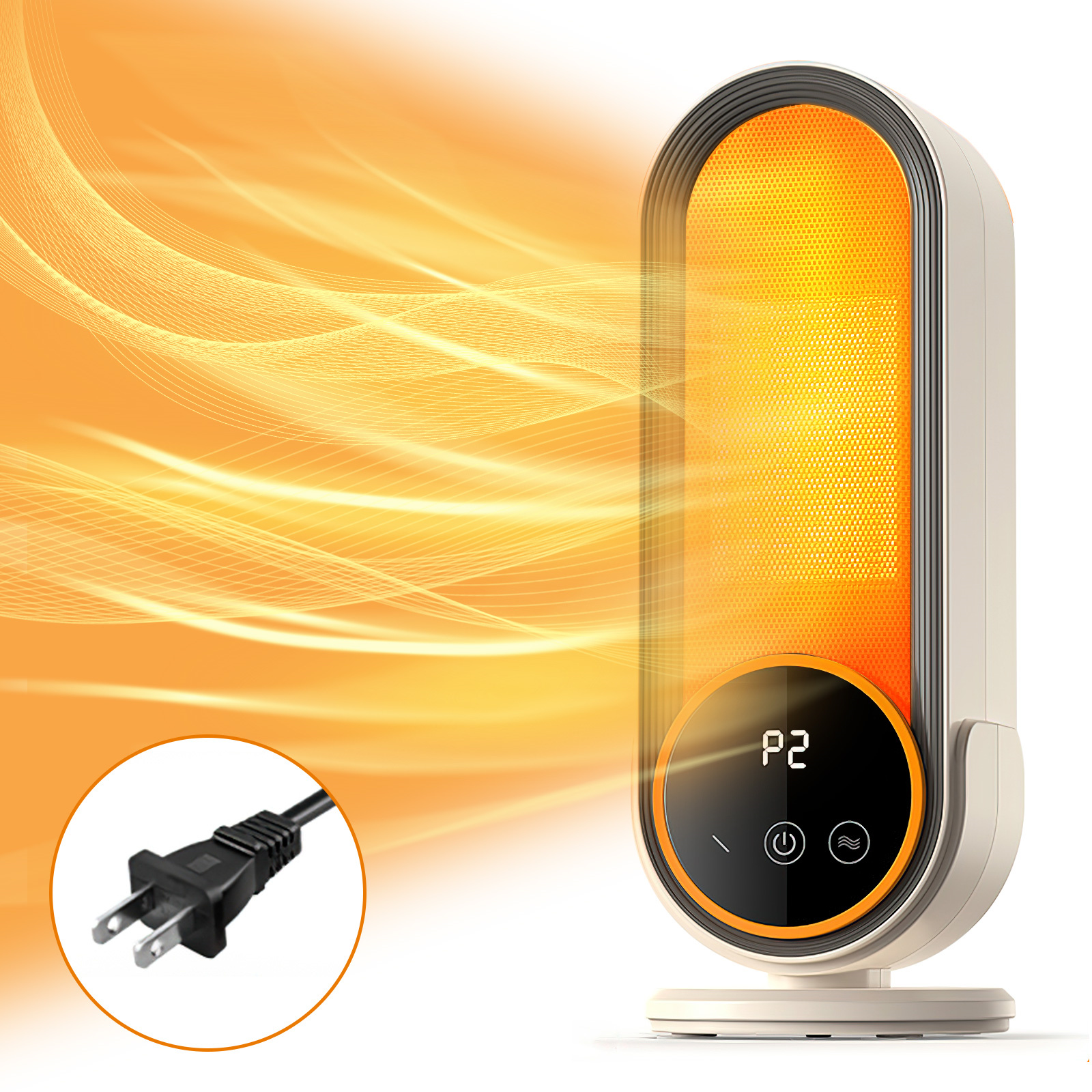 Space Heater, 1200W PTC Fast Heating Ceramic Heater Mini Heater