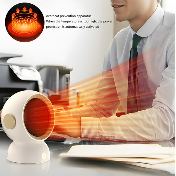 Space Heater, 1200W Portable Electric Heaters for Indoor Use with Thermostat, Speed Control and Overheat Protection PTC Fast Heating for Office Bedroom Home