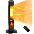 Portable Electric Heaters For Large Rooms 31” Portable Electric Space Heater with Remote, ECO, 3 Modes