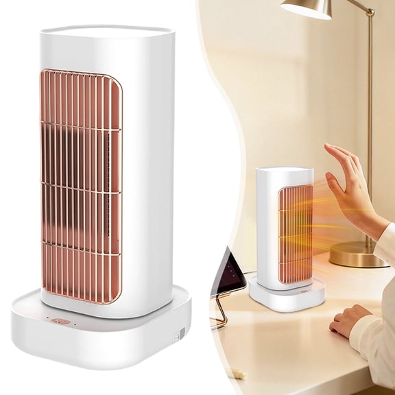 Space Heater Portable Electric Room Heater Fast Heating 3 Heat Settings Fan Only Option Safety Protection for Office Home Camping Winter
