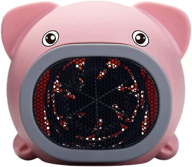 Space Heater Cute Pig Electric Heater Fan 450w Portable Desk Small ...