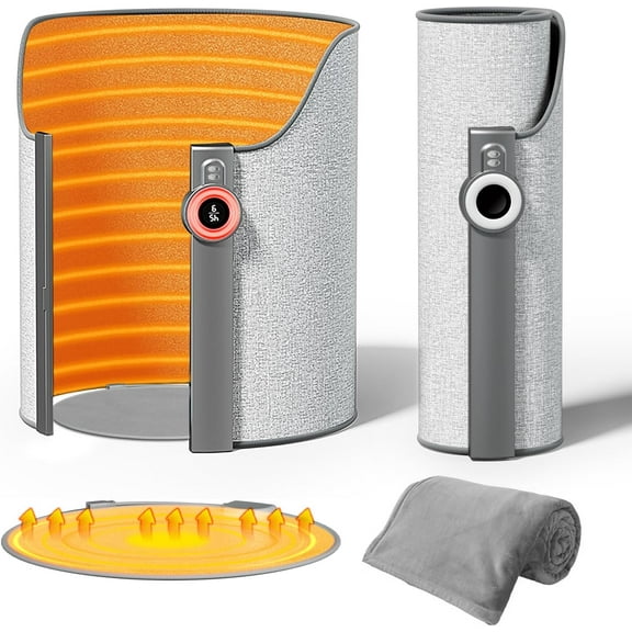 Space Heater Under Desk,Under Desk Foot Warmer Portable Heater for Office and Home, 170W Electric Personal Heater with Heated Floor Mat, Foot & Leg Warmer for Indoor Use