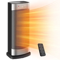 Patbrela Space Heater Indoor, 1500W Fast Safety Ceramic PTC Electric Heaters with Thermostat Remote,60°Oscillation, 24H Timer,for Home Bedroom Office