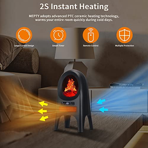 Space Heater for Large Room, 1500W Fast Heating Ceramic Electric Heater