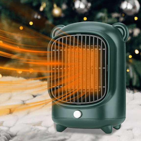 Space Heater - Office Heater Under Desk Quiet, Electric Heater with Thermostat, Camp Heater, Electric Heaters for Indoor Use, Heating, Electric Heater Indoor, Fan and Heater Combo, Heater for Bedroom