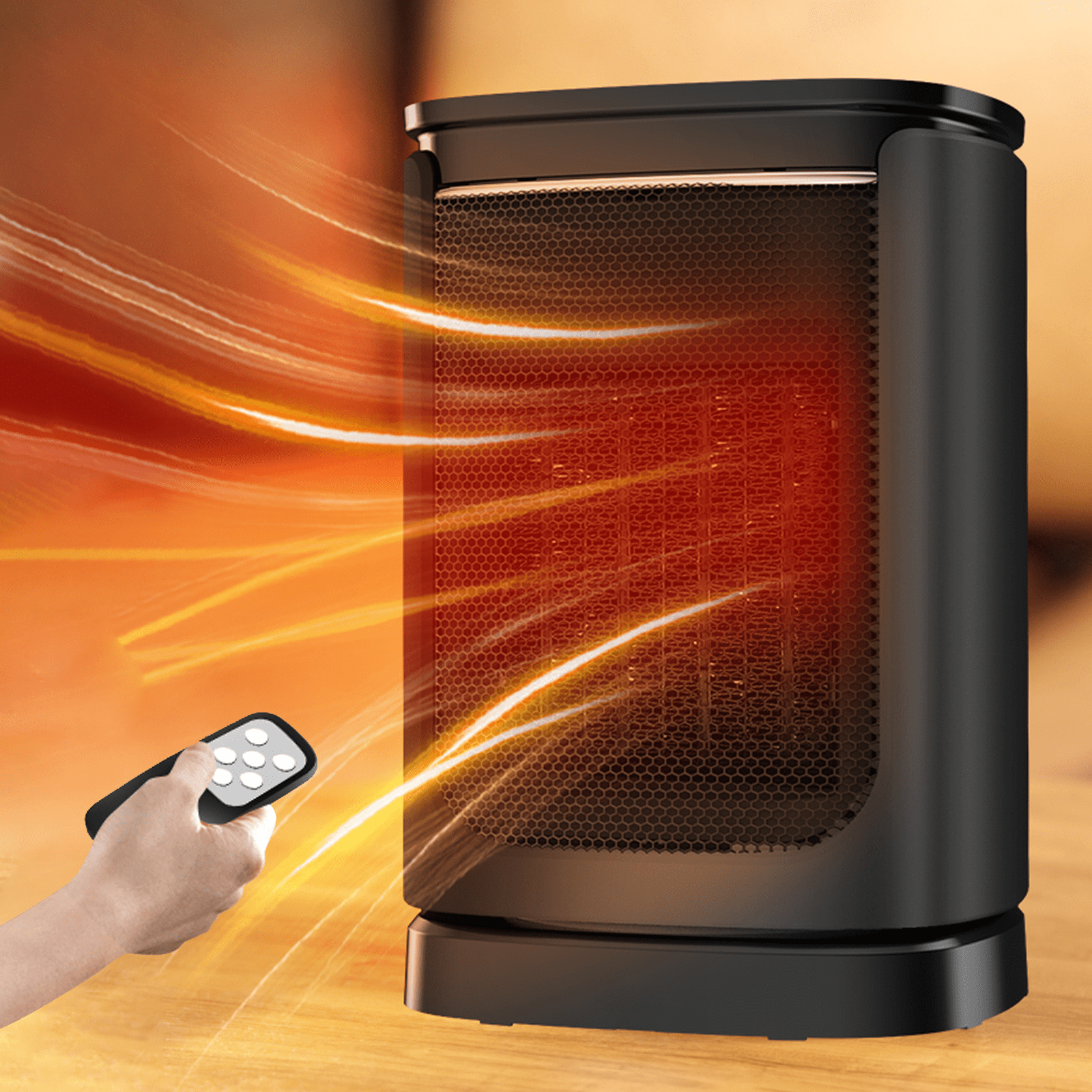 Space Heater, Portable Electric Heaters for Indoor Use, 70°Oscillating