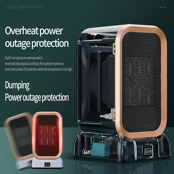 Space Heater,Portable Mini Space Heater for Desktop,Versatile Compact Personal Heater with Quiet Overheat Protection Function,Suitable for Home,Office and Apartment