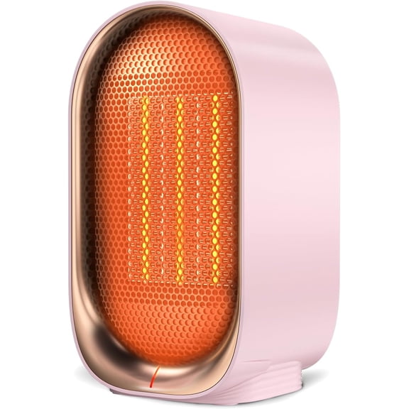 Space Heater, Portable Small Heaters for Indoor Use, Electric Desk Heater with Overheat and Tip-Over Protection, Mini Personal Heaters for Home Office Workspace