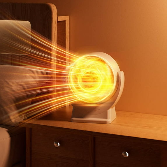 Space Heater, Portable Small Room Space Electric Heaters for Indoor Use, 600w Mini Personal Heaters for Home Office Bedroom under Desk Table Quiet Handy Air Heater