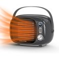 thumbnail image 1 of Space Heater, Small Desk Heater with High Output, Safe and Quiet Ceramic Desktop Heating Fan for Home Bedroom Office Desk Indoor Use(Grey), 1 of 14