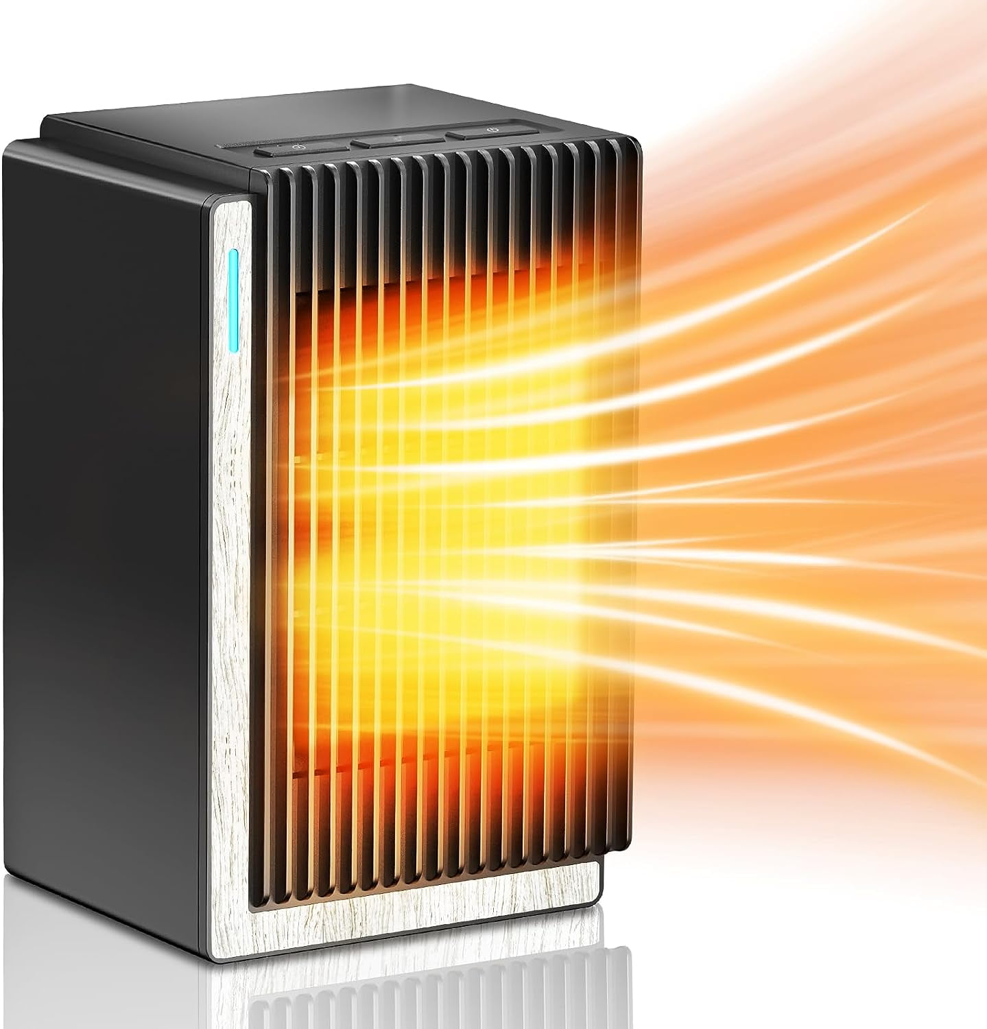 Space Heater,Small Space Heater,1200W/800W PTC Ceramic Heater with 2