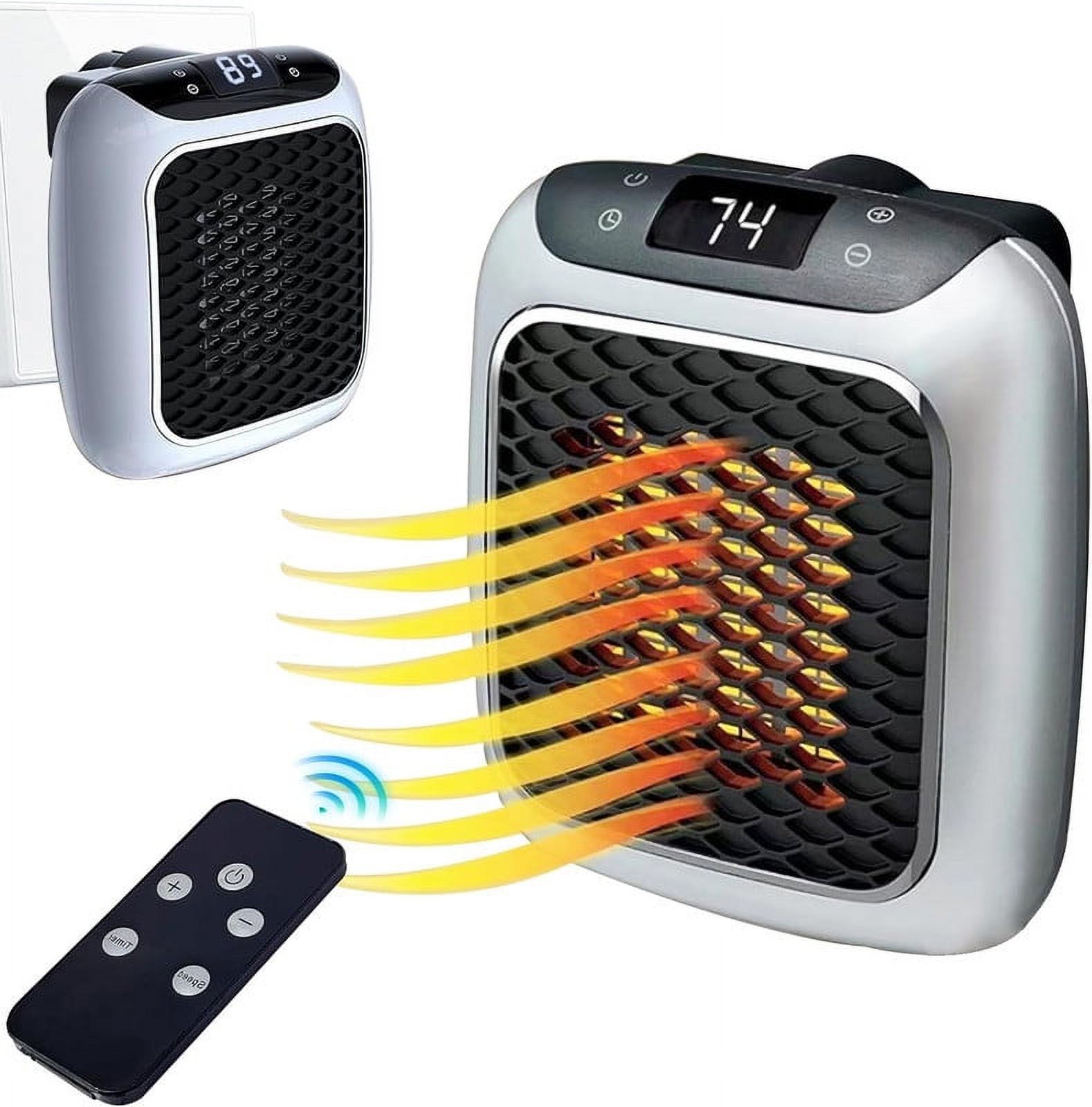 Space Heater, Smart Wall Space Heater 800W Portable Electric, Small
