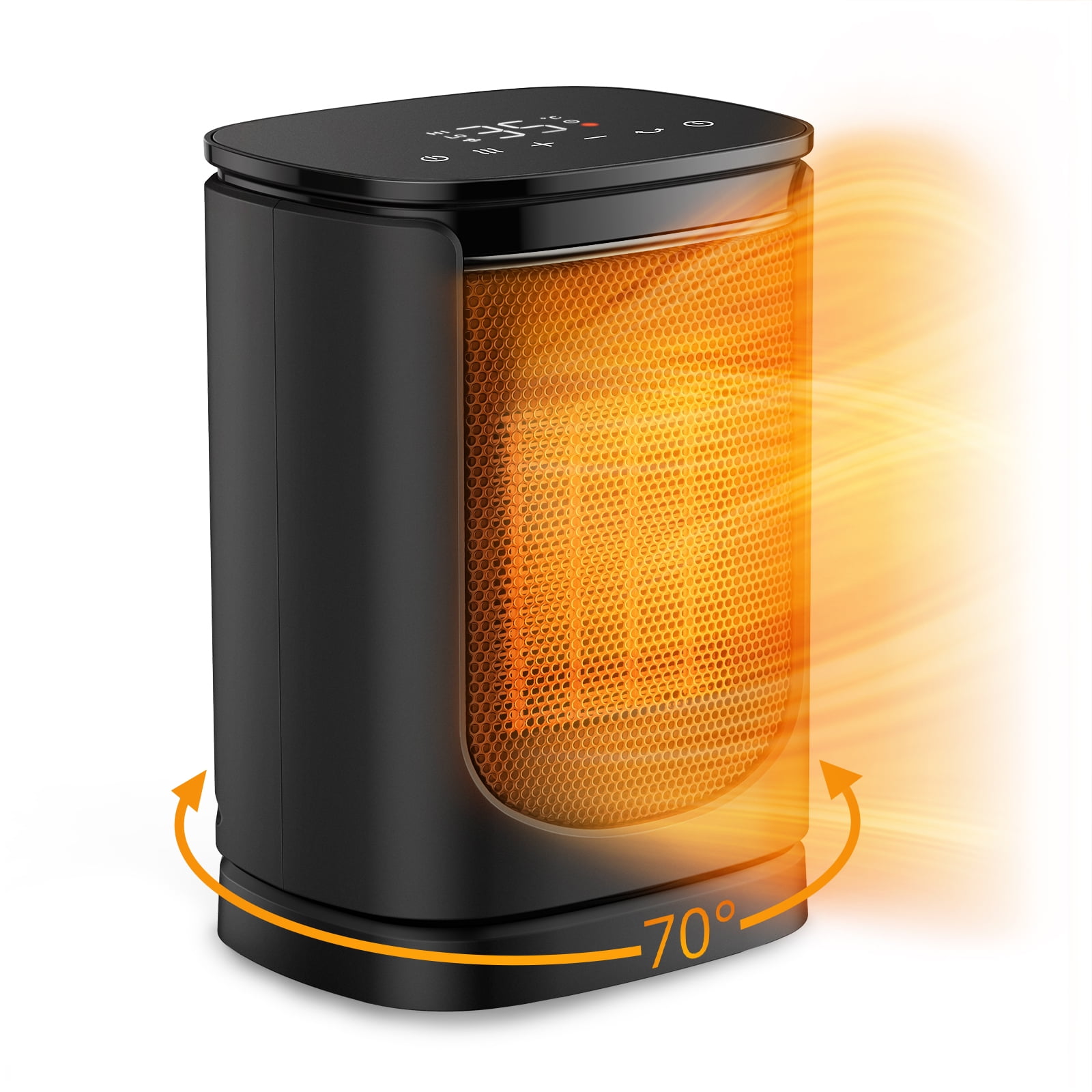 Space Heater with Adjustable Thermostat, Paris RhÃ´ne 1500W Ceramic Desktop  Heater for Home - Walmart.com