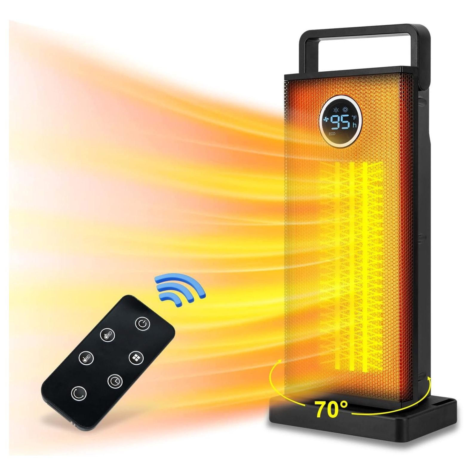 Space Heaters for Indoor Use, 1500W Electric Portable Ceramic Tower