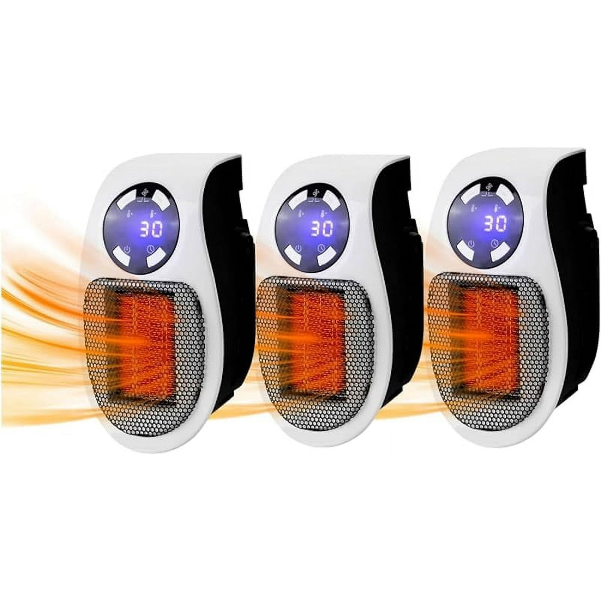 Ecoheat Ceramic Alpha Space Heater, 500w Indoor Wall Plug-in