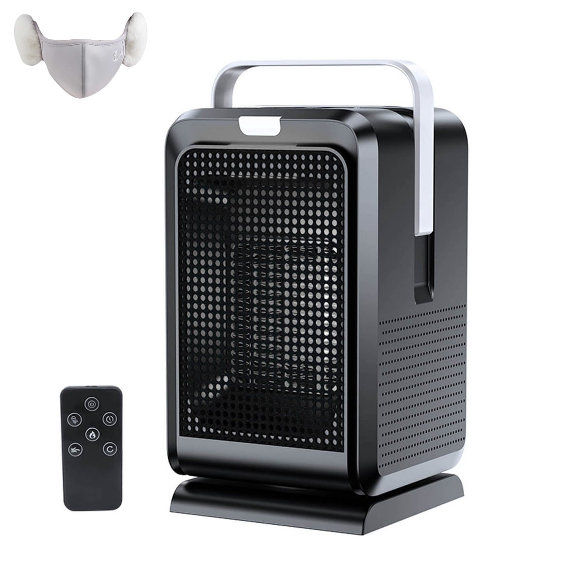 Space Heaters for Indoor Use Large Room Desk Heater with Remote Control ...