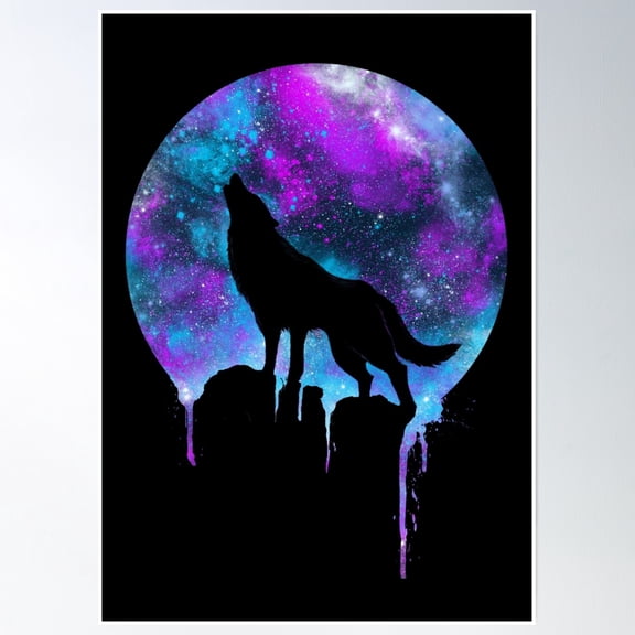 Space Howl Poster Wall Art, Modern Wall Decor, 8x12 UNFRAMED