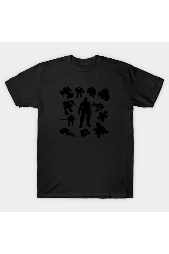 Space Humans In Black Sci Fi Extraterrestrial Secret Agent Uniform Unisex T-Shirt, up to size 3XL.