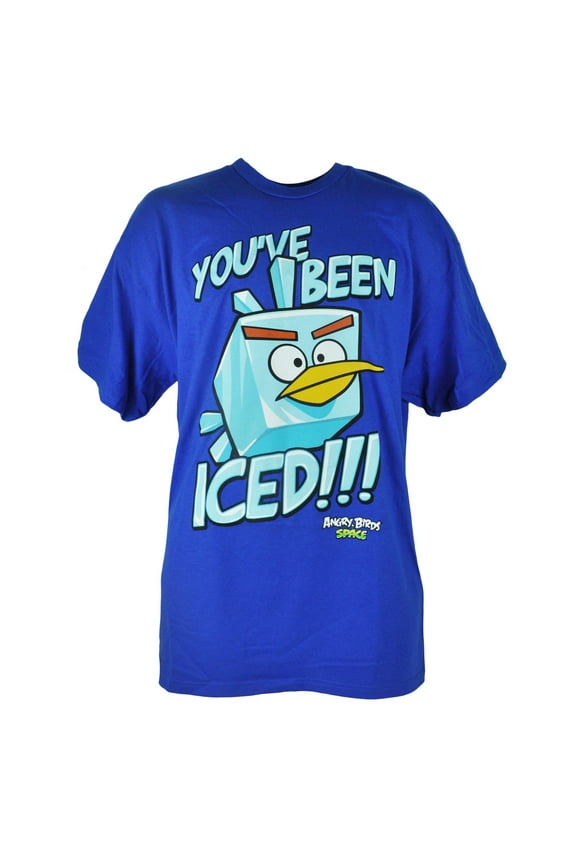 Space Ice Youve Been Iced Phone Video Game Blue Tshirt Tee Small