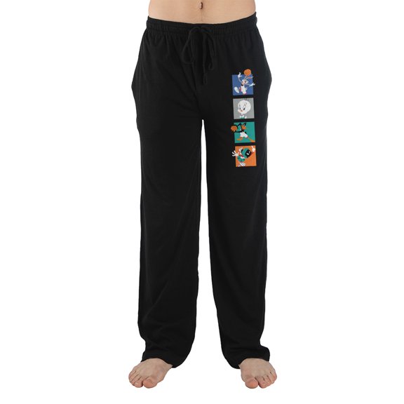 Space Jam 2 A New Legacy Animated Movie Men's Black Sleep Pajama Pants - S