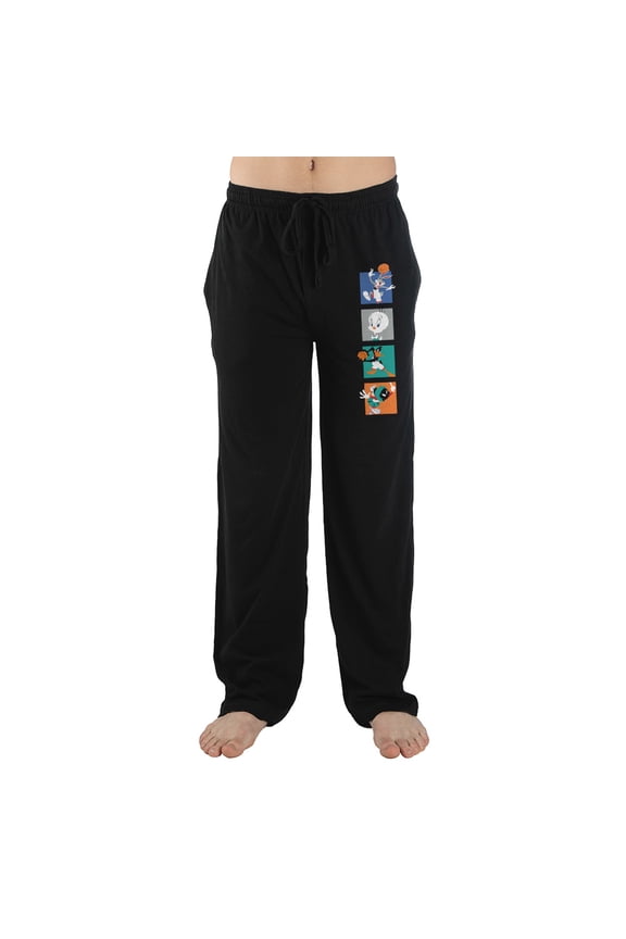 Space Jam 2 A New Legacy Animated Movie Men's Black Sleep Pajama Pants - S