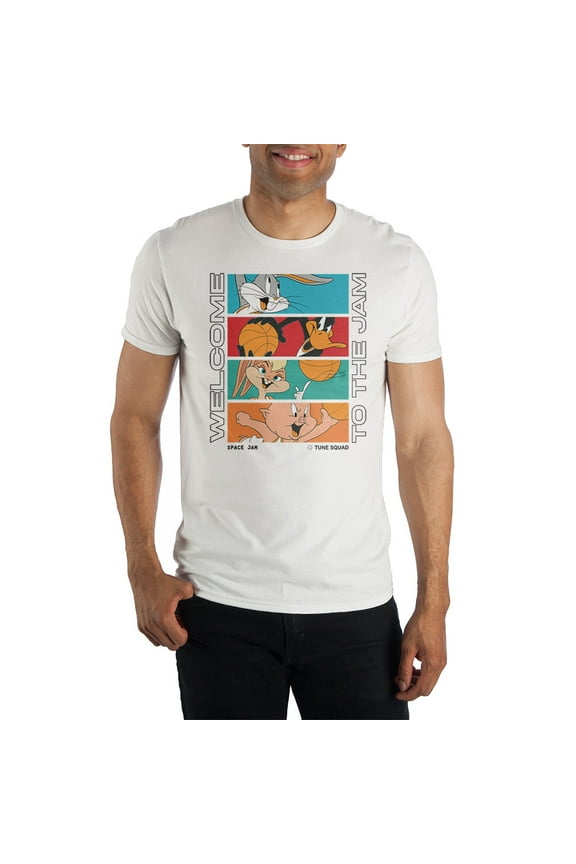 Space Jam 2 A New Legacy Looney Tunes Cartoon White Graphic Tee -XL