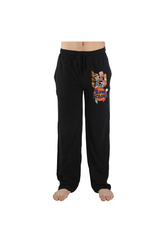 Space Jam 2 A New Legacy Movie Characters Black Sleep Pajama Pants - S