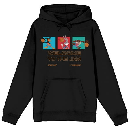 Space Jam 2 A New Legacy Movie Welcome to the Jam Mens Black Hoodie-Medium