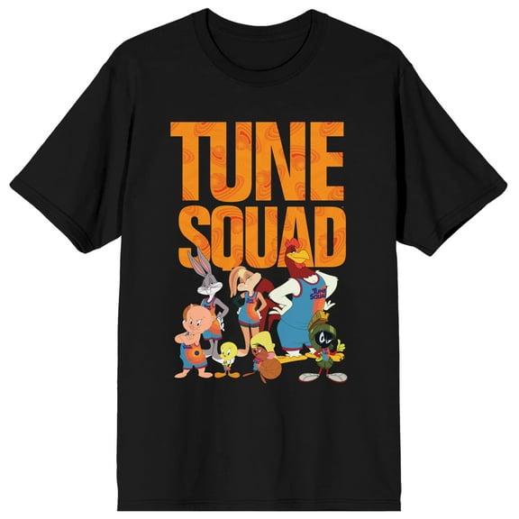 Space Jam 2: A New Legacy Tune Squad Men's Black Short Sleeve T-shirt-3XL