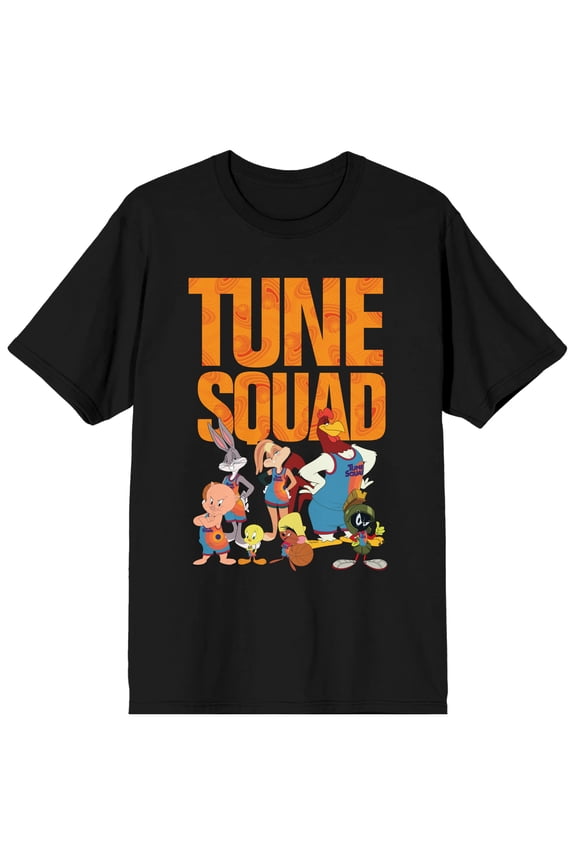Space Jam 2: A New Legacy Tune Squad Men's Black Short Sleeve T-shirt-S