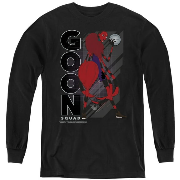 Space Jam 2 Arachnneka Kids Long Sleeve T Shirt (Medium) for Youth Boys and Girls, Black