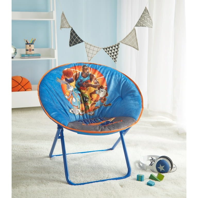 Space Jam 2 Lebron James Folding Saucer Chair Blue
